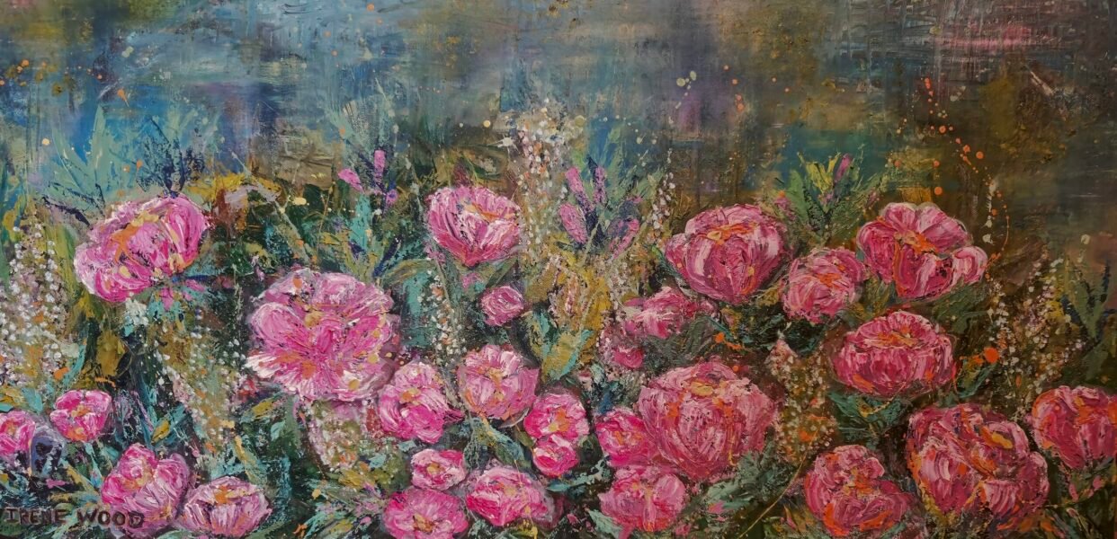 Flower's Edge By Irene Wood Oil on Canvas 1000mm x 500mm Created Nov 2024 Flower's Edge By Irene Wood Oil on Canvas 1000mm x 500mm Created Nov 2024