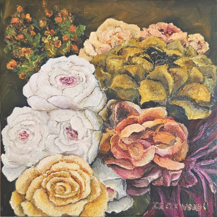 Floral Mini Series_Duality: Becoming
Irene Wood
Oil on Canvas
250mm x 250mm Created Jan 2026 Becoming - Floral Mini Series Duality Irene Wood Oil on Canvas 500mm x 380mm Created Jan 2025